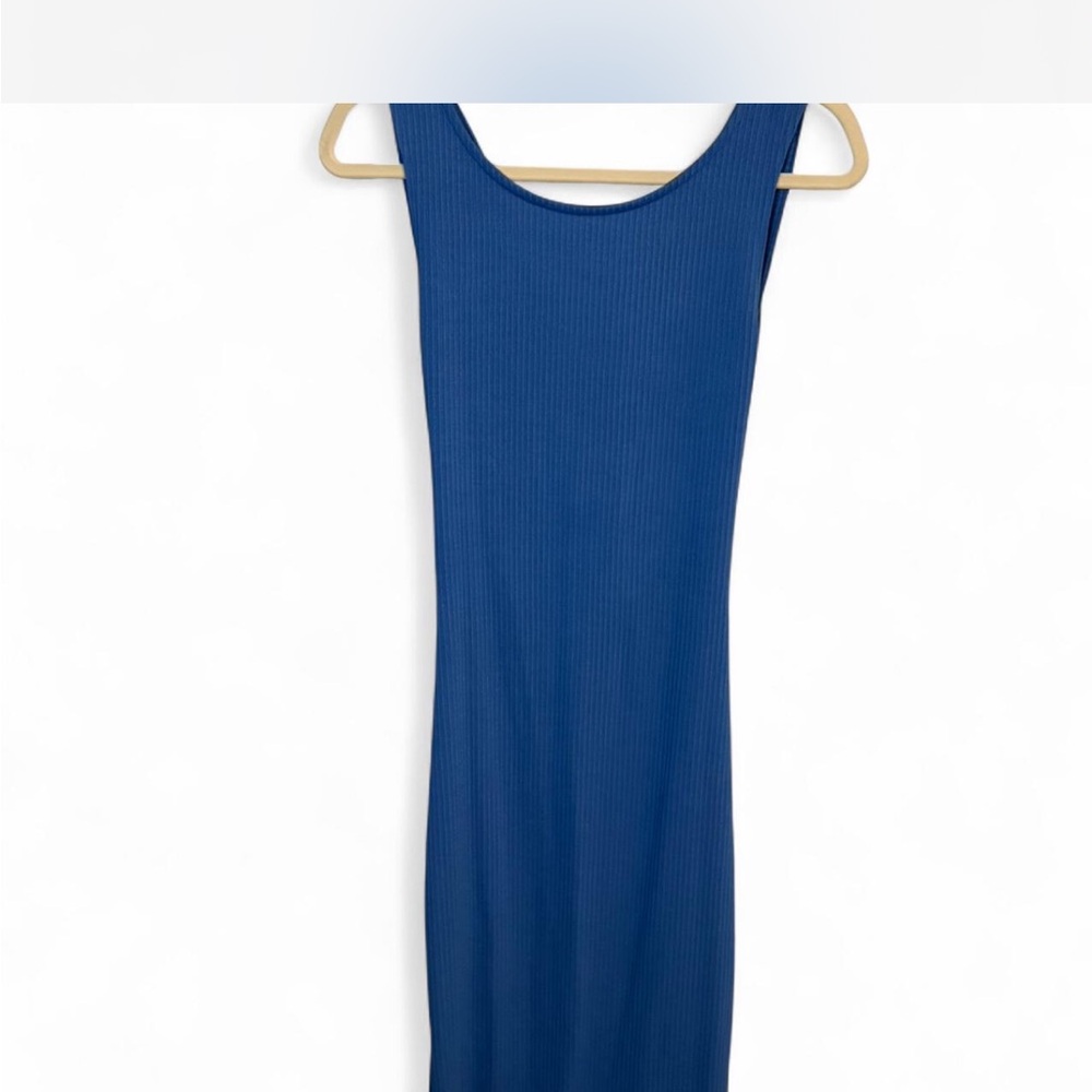 Chic Blue Midi Dress